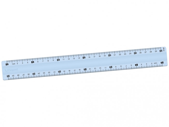 Linjal 30cm - Kunstpalett linjal som ikke knekker