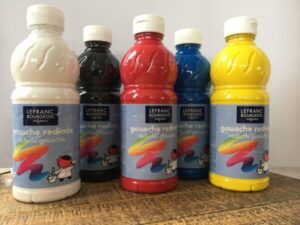 Barnemaling | LeFranc gouache 500ml