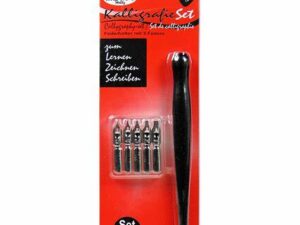 Kalligrafi-sett med 5 nibber