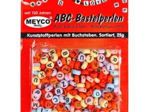 Bokstav-perler med farger
