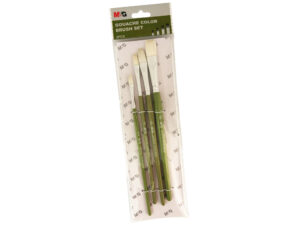 Penselsett 4 stk | gouache og akryl