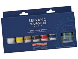 Sett med akryl og medium