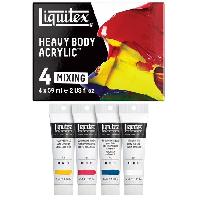 Liquitex Heavy Body mixing sett med 4 x59 ml